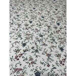 90's Wamsutta flat sheet twin multicolored flowers cotton blend usa